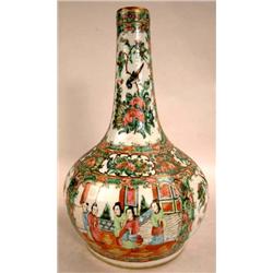 A FAMILLE ROSE-STYLE BULBOUS FORM VASE