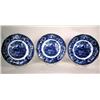 Image 1 : A SET OF SIX BLUE AND WHITE ADAMS ITALIAN SERVING PLATES