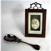 Image 1 : AN ARTS AND CRAFTS PICTURE FRAME AND SPOON