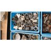Image 8 : Qty 8 Bins Misc Plastic & Copper Fittings - Elbows, Couplings, etc