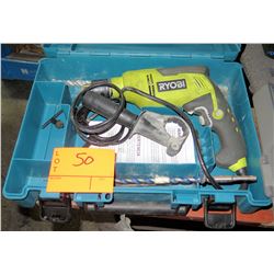Ryobi Power Drill in Metal Case