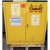Image 1 : Yellow Metal Storage Cabinet for Flammable, Spills w/ HazMat Contents