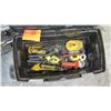 Image 2 : Plastic Tool Box w/ Open End Wrenches, Plyers, Misc Hand Tools