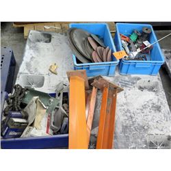 Misc Sanding Discs, Wires, Allen Wrenches, Hitachi & Seal Masters in Box