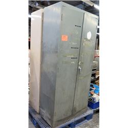 Metal Standing 2 Door Cabinet w/ 5 Shelves