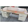 Image 2 : Qty 2 Metal Shop Desks - 1 White & 1 Black w/ Drawers