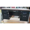 Image 3 : Qty 2 Metal Shop Desks - 1 White & 1 Black w/ Drawers