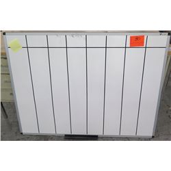 White Dry Erase Board Aluminum Framed