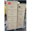 Image 1 : Qty 2 Beige 4 Drawer File Cabinets