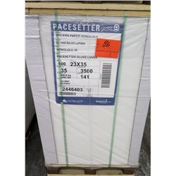 Qty 1 Pallet Pacesetter 23 x 35 Gloss Cover Paper 3500 Sheets