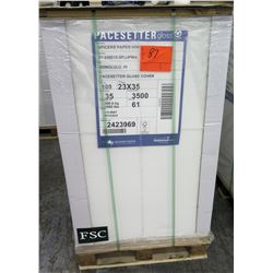 Qty 1 Pallet Pacesetter 23 x 35 Gloss Cover Paper 3500 Sheets