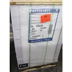 Qty 1 Pallet Pacesetter 24 x 36 Gloss Text Paper 12,500 Sheets