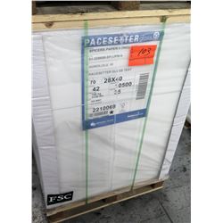 Qty 1 Pallet Pacesetter 28 x 40 Gloss Text Paper 10,500 Sheets