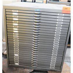 Foster Graphic Arts Furniture 25 Drawer Blueprint File Cabinet