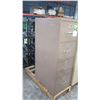 Image 2 : Qty 2 Four Drawer File Cabinets - 1 Beige/1 Light Brown