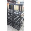 Image 2 : Qty 8 Black Plastic Slatted Shelving Pieces