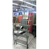 Image 1 : Foster Equipment Angle Rolling Mobile 7 Step Steel Safety Ladder