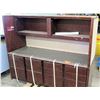 Image 1 : Wood Shop File Cabinet w/ Work Table & Hutch Shelves
