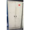 Image 1 : Tall Standing Metal Storage Cabinet w/ 2 Doors