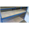 Image 2 : qty 8 Blue Metal 3 Shelf Shop Shelving Storage Unit 