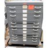 Image 1 : Foster Printing Equipment 11 Drawer Blueprint File Cabinet w/ Contents