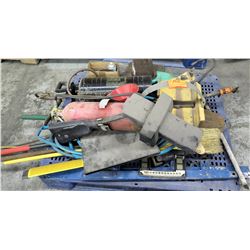 Pallet Misc Tools - 2 Fire Extinguishers, Funnel, Hoses, etc