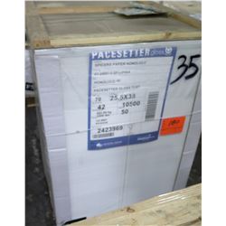 Qty 1 Pallet Pacesetter 25.5 x 38 Gloss Text Paper 10,500 Sheets