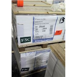 Qty 2 Pallets Pacesetter 28 x 40 Gloss Cover Paper 3500 Sheets