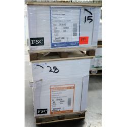 Qty 2 Pallets Pacesetter Gloss Cover & Silk Cover Paper