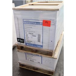 Qty 2 Pallets Pacesetter Gloss Text 24 x 26 & Gloss Cover 26 x 40 Paper