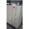 Image 2 : Qty 3 Metal 4 Drawer Standing Filing Cabinets