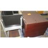 Image 3 : Mini Refrigerator, Rolling Cart & Small Shelf