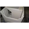 Image 2 : Qty 2 White Plastic Stackable Shop Desk Work Tables