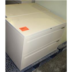 Qty 3 Metal 2 Drawer Lateral Legal File Cabinets