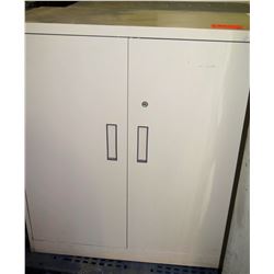 Qty 2 Metal Storage Cabinet w/ 2 Doors