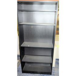 Tall Black 5 Tier Shelving Unit Shelf