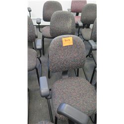 Qty 3 Office Desk Chairs w/ Arm Rests