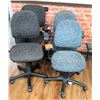 Image 1 : Qty 4 Rolling Office Desk Chairs w/ Arm Rests on Wheels