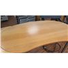 Image 4 : Curved Wood Shop Wooden Table w/ Metal Legs 3 Sections