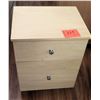 Image 1 : Wood 2 Drawer Rolling File Cabinet on Wheels