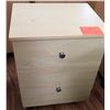 Image 1 : Wood 2 Drawer Rolling File Cabinet on Wheels