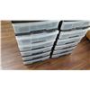 Image 2 : Qty 3 Plastic 6 Drawer Storage Carts w/ Black Frames