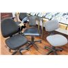 Image 1 : Qty 3 Misc Rolling Office Task Chairs - 2 w/ No Arm Rests