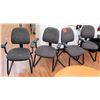 Image 1 : Qty 4 Office Desk Chairs w/ Arm Rests