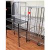 Image 1 : Qty 5 Wire Shelving Units (3 Rolling, 2 Stationary)