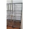 Image 2 : Qty 5 Wire Shelving Units (3 Rolling, 2 Stationary)
