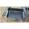 Image 2 : Qty 2 Leather Like Chairs w/ Metal Frames