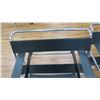Image 3 : Qty 2 Leather Like Chairs w/ Metal Frames