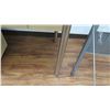 Image 2 : Metal-Based Laminate Shop Office Wooden Table w/ Rolling File Cabinet