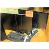 Image 1 : Qty 2 LG Computer Monitors & Keyboards Sets